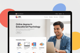 A diverse group of professionals collaborating in a modern office, representing the various career paths with an online degree in educational psychology.
