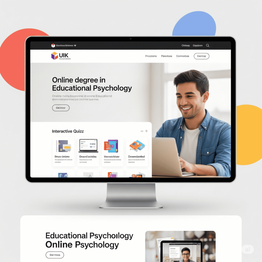A diverse group of professionals collaborating in a modern office, representing the various career paths with an online degree in educational psychology.