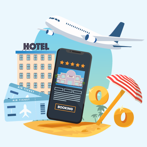 booking hotels and flights