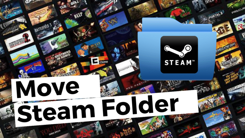 Screenshot of the Steam Storage Manager showing how to add a new library folder on another drive(Steam Games)